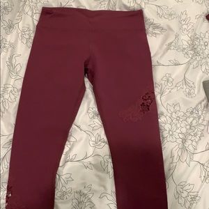 Fabletics leggings with beautiful lace